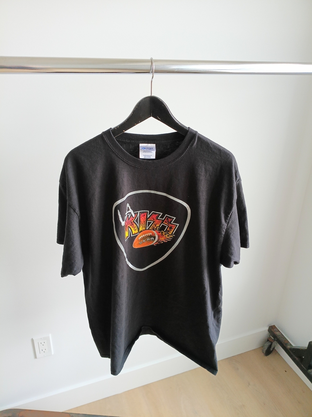Vtg 2014 LA KISS AFL Arena Football Graphic T-Shirt XL Gene Simmons Paul Stanley